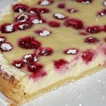 Käsekuchen mit Himbeeren