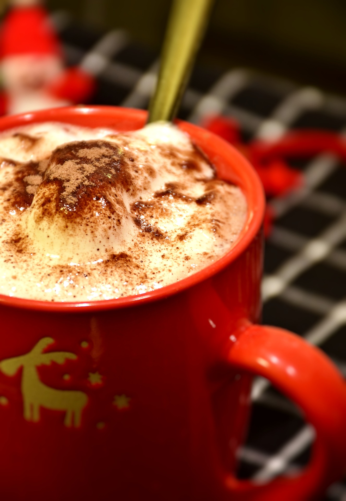 Schokoladen Mug Cake mit Erdnussbutter Topping (Tassenkuchen)