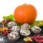 Kürbis-Schokoladen-Muffins für Halloween