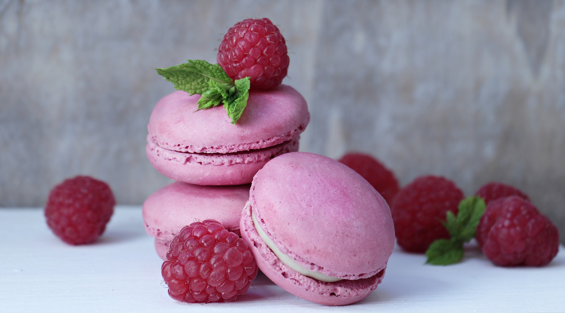 Himbeer-Macarons